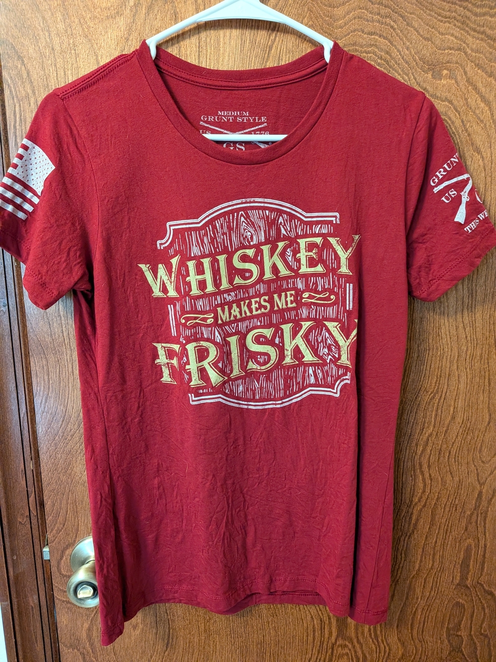 Women's Red Graphic Tee